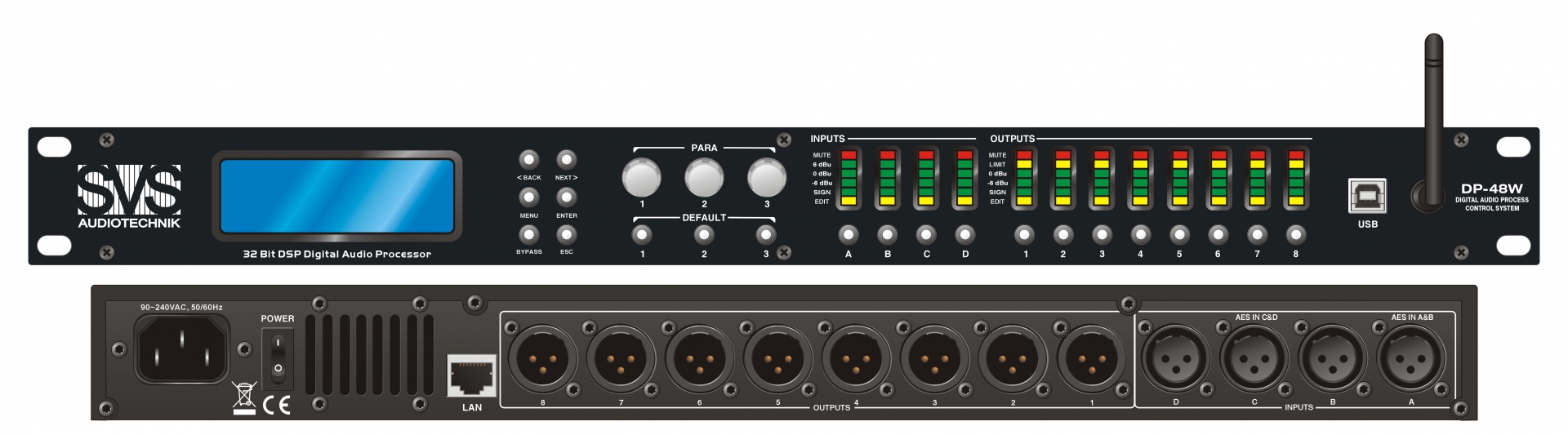 SVS Audiotechnik DP-48W Цифровой процессор: 4 входа 8 выходов в Пермской области