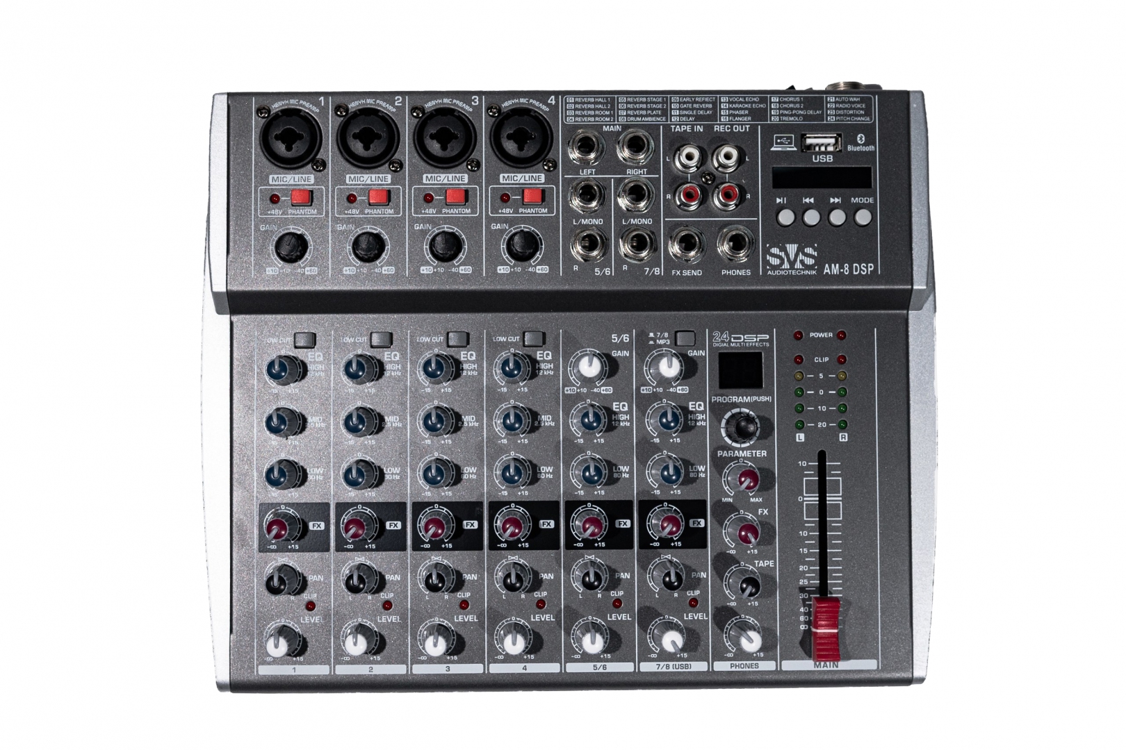 SVS Audiotechnik mixers AM-8 DSP Микшерный пульт аналоговый, 8-канальный в Пермской области