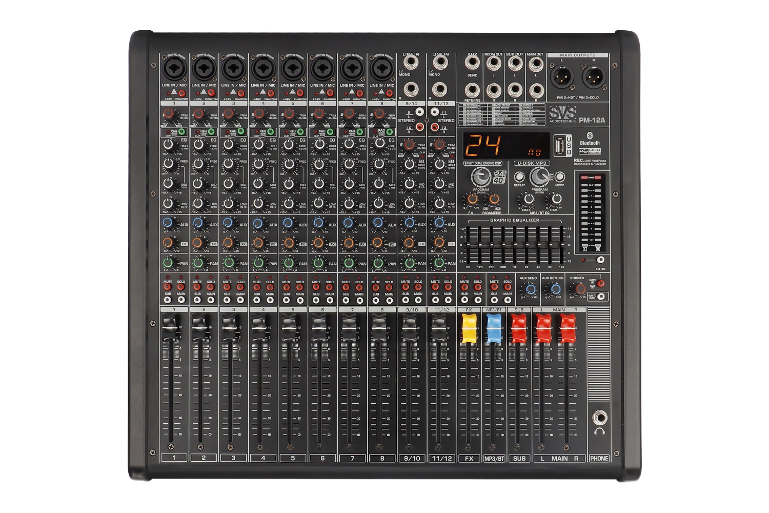 SVS Audiotechnik mixers PM-12A Активный аналоговый микшерный пульт, 12-канальный в Пермской области